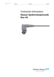 Endress+Hauser Rxn-40 Benutzerhandbuch