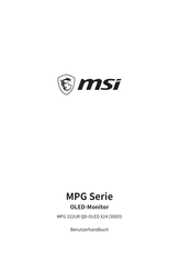 Msi MPG 322UR QD-OLED X24 Benutzerhandbuch