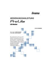 Iiyama XUB2493HS Bedienungsanleitung