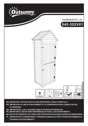 Aosom Outsunny 845-352V01 Bedienungsanleitung