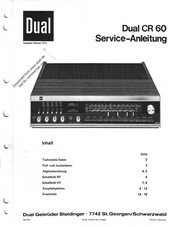 Dual CR 60 Serviceanleitung