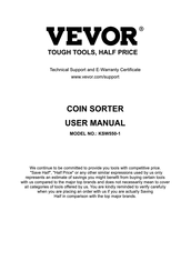 VEVOR KSW550-1 Bedienungsanleitung
