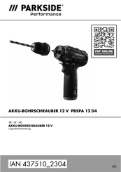 Parkside Performance 437510 2304 Originalbetriebsanleitung