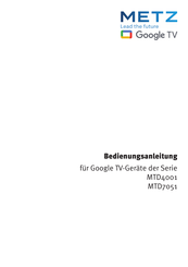 Metz MTD4001 Bedienungsanleitung