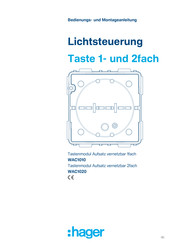 Hager WAC1010 Bedienungs- Und Montageanleitung