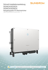 Sungrow SG50CX Schnellinstallationsanleitung