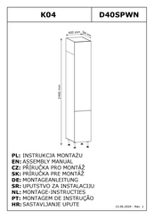 GALA MEBLE K04 Montageanleitung