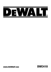 DeWalt DWC410 Originalanweisungen