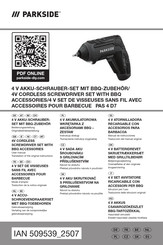 Parkside HG10759 Bedienungsanleitung Und Originalbetriebsanleitung