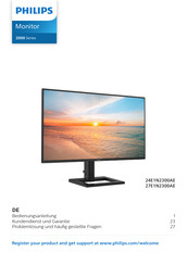 Philips 2000 Serie Bedienungsanleitung
