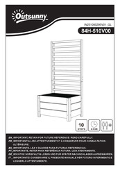 Outsunny 84H-510V00 Bedienungsanleitung