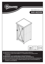 Outsunny 84H-462V00 Bedienungsanleitung
