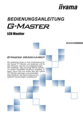 Iiyama G-MASTER GB3261UHSCP Bedienungsanleitung