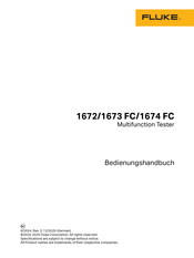 Fluke 1673 FC Bedienungshandbuch