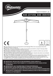 Outsunny 84D-231V00 Montageanleitung