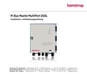 Kamstrup M-Bus Master MultiPort 250L Installations- Und Bedienungsanleitung
