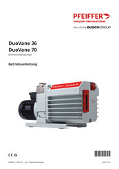 Busch Pfeiffer Vacuum Fab Solutions DuoVane 36 Betriebsanleitung