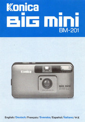 Konica big mini BM-201 Bedienungsanleitung