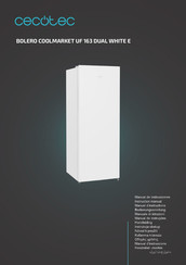 Cecotec BOLERO COOLMARKET UF 163 DUAL WHITE E Bedienungsanleitung