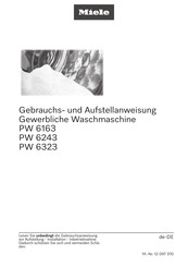Miele PW 6243 Gebrauchs- Und Aufstellanweisung