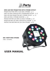 Party Light & Sound PARTY-PAR-STROBE Bedienungsanleitung