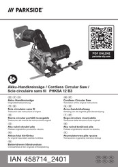 Parkside 458714 2401 Originalbetriebsanleitung