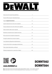 DeWalt XR DCMHT564 Originalanweisung