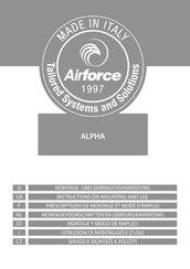 Airforce ALPHA Montage- Und Gebrauchsanweisungen