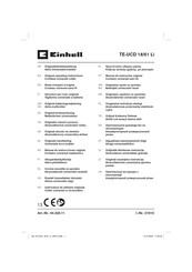EINHELL 21015 Originalbetriebsanleitung