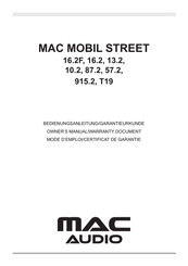 MAC Audio MAC MOBIL STREET 16.2 Bedienungsanleitung/Garantiekunde