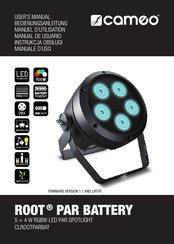 Cameo ROOT PAR BATTERY Bedienungsanleitung