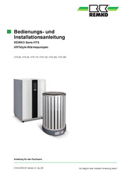 REMKO HTS 260 Bedienungs- Und Installationsanleitung