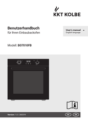 Kkt Kolbe BO7010FB Benutzerhandbuch