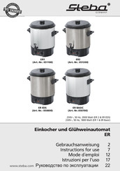 Steba 050800 Gebrauchsanweisung