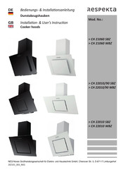 Respekta CH 22010/90 WBZ Bedienungs- & Installationsanleitung