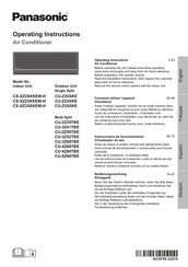 Panasonic CU-2Z50TBE Bedienungsanleitung