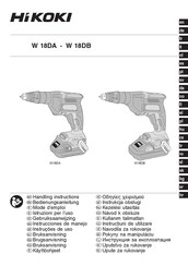 HIKOKI W 18DA Bedienungsanleitung