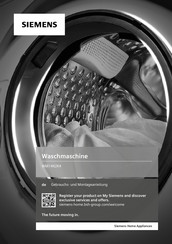 Siemens WM14N2K4 Gebrauchs- Und Montageanleitung
