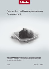 Miele F 2412 Vi Gebrauchs- Und Montageanweisung
