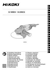 Hikoki G 23SC4 Bedienungsanleitung