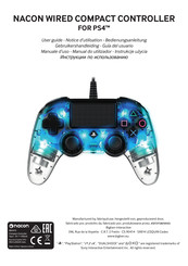 Nacon WIRED COMPACT CONTROLLER FOR PS4 Bedienungsanleitung