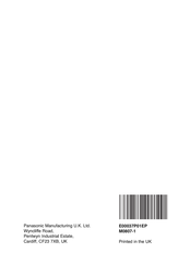 Panasonic NN-CT857 Bedienungsanleitung