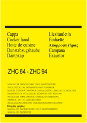 Zanussi ZHC 94 Handbuch Für Installation, Bedienung Und Wartung