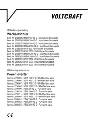 VOLTCRAFT 2796905 Bedienungsanleitung