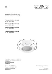 Jung 337001SDE Bedienungsanleitung