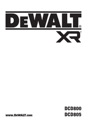 Dewalt DCD800 Bersetzung Der Originalanweisungen