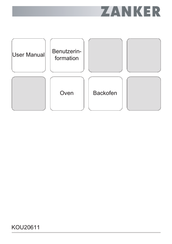 ZANKER KOU20611 Benutzerinformation
