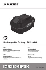 Parkside PAP 20 B3 Originalbetriebsanleitung