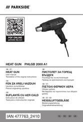 Parkside PHLGB 2000 A1 Bedienungsanleitung Und Originalbetriebsanleitung