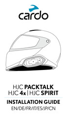 Cardo HJC PACKTALK Installationsanleitung